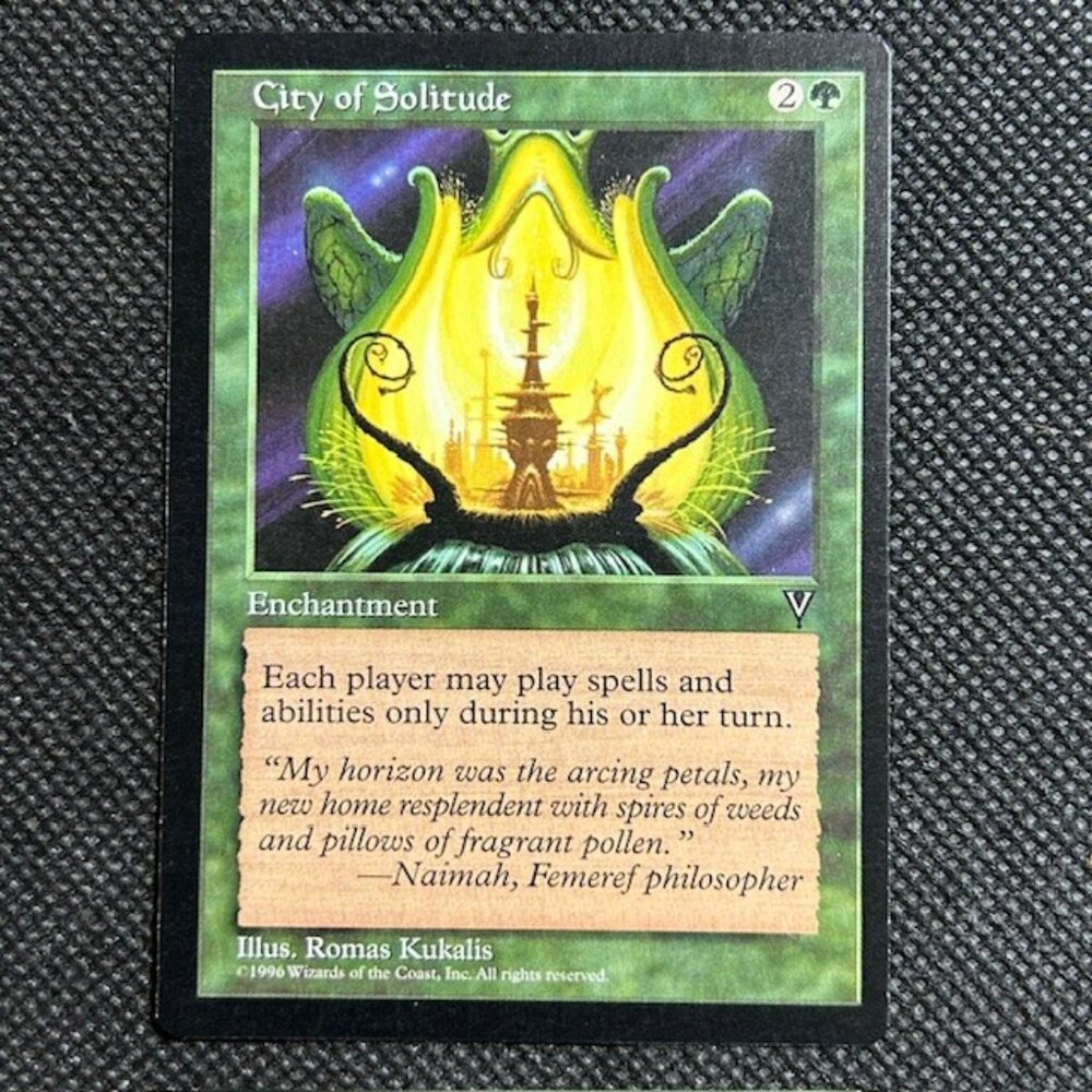 1996 MTG Magic The Gathering Visions City of Solitude NM Unplayed